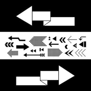 arrow icons set