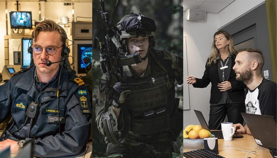 Personer som arbetar inom försvarsmakten